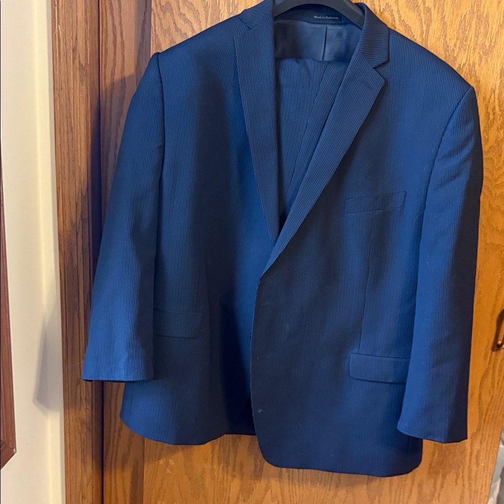 Calvin Klein Black pinstripe suit